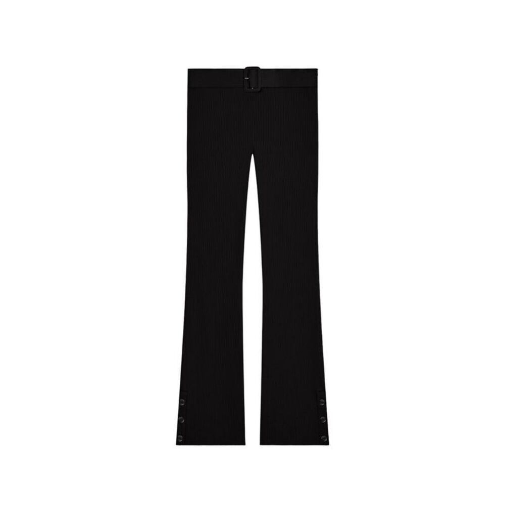 COURREGES High-Waisted Wide-Leg Trousers Women BLACK Pants